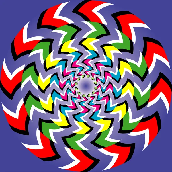Optische illusie van rotatie — Stockvector