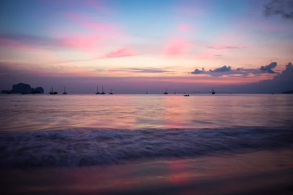 Tramonto rosa in Thailandia — Foto Stock