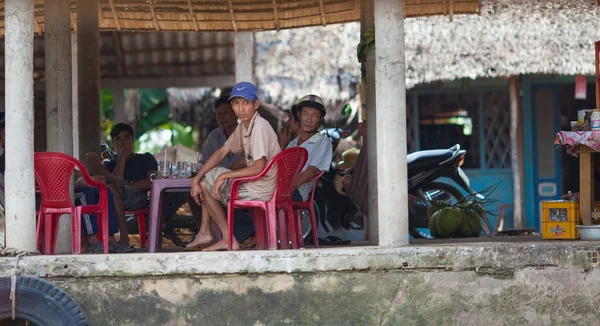 Emberek a mekong-delta, Dél-vietnam — Stock Fotó