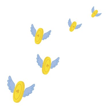 Uçan kanatlı altın sikkeler