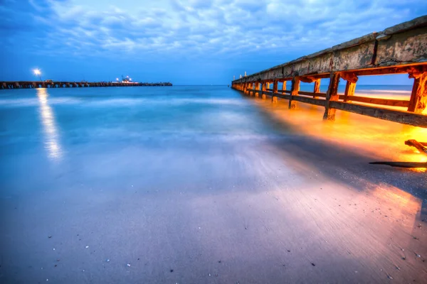 Jetty Twain at Hua-Hin — Stock Photo, Image