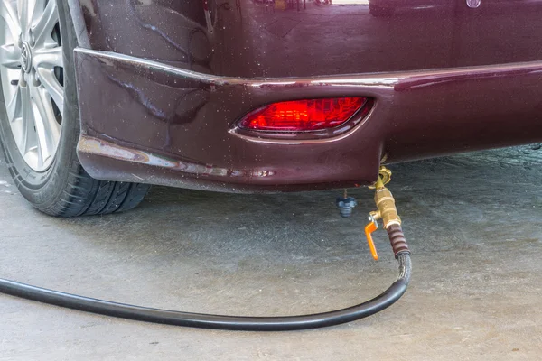 Car LPG refuel — Stock Photo, Image