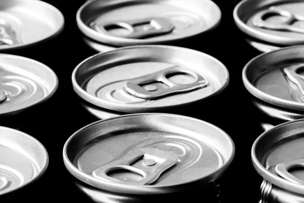 A group of cans background — Stock Photo, Image
