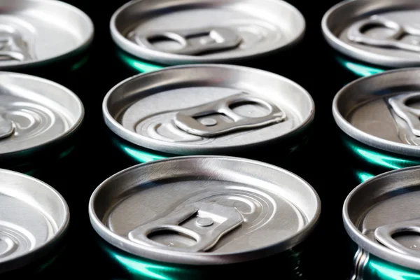 A group of cans background — Stock Photo, Image