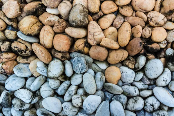 Pedra de cascalho branco e marrom . — Fotografia de Stock