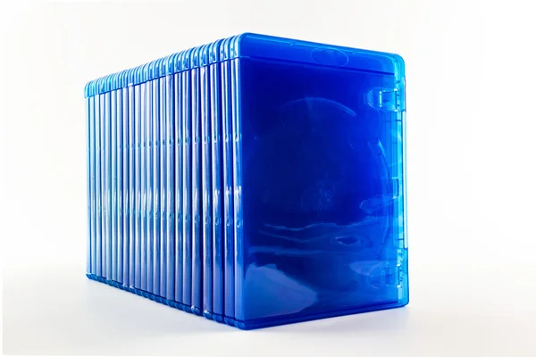 Blu ray disc lådor. — Stockfoto