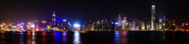Hong Kong ufuk çizgisinin görünümü