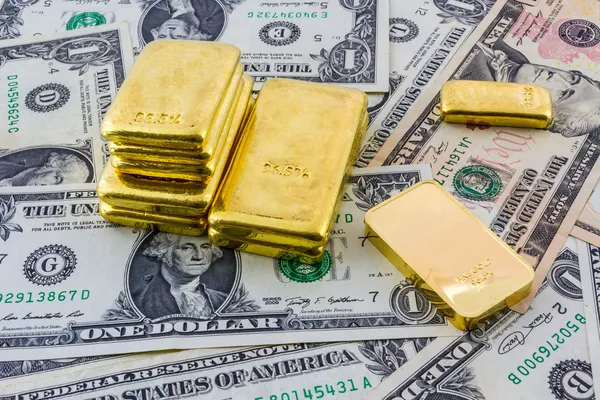 Goldbarren. — Stockfoto