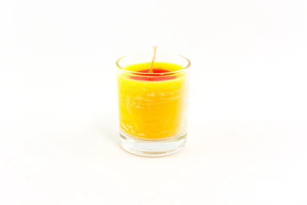 Candle in glass. — Stock Photo, Image