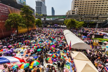 Tayland'ın protesto hükümetin yolsuzlukla.