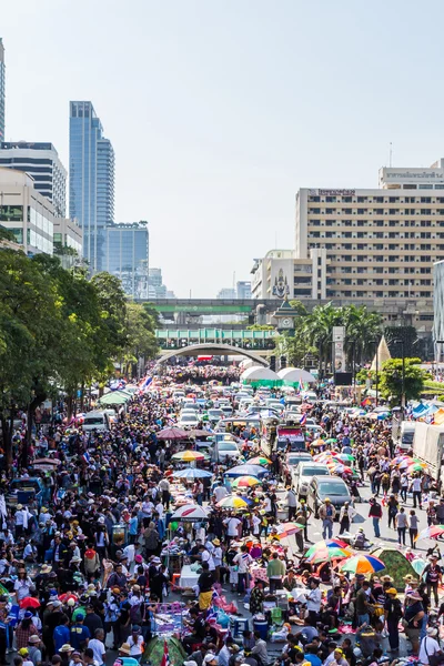 Thailand's protest against the government corruption. — Stock Photo, Image