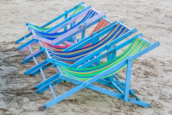 Plaj Sandalyeleri. — Stok fotoğraf