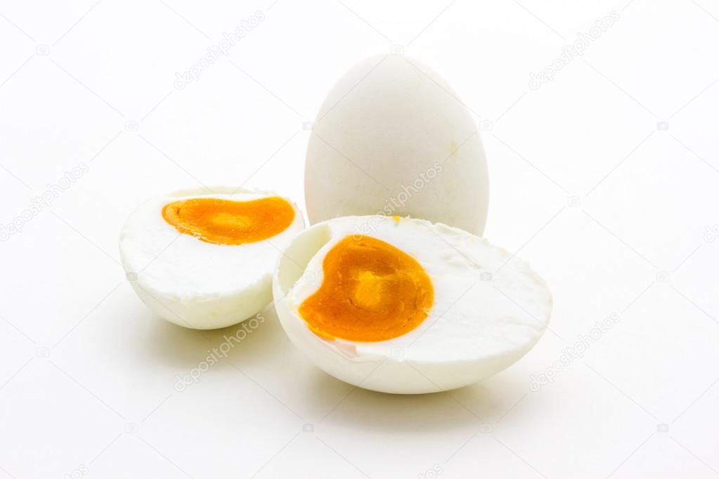 Salted duck egg or preserved egg.
