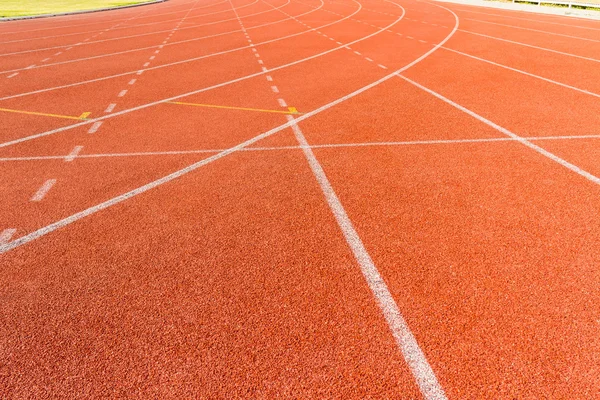 Arena spor hatlarının koşu parkuru. — Stok fotoğraf