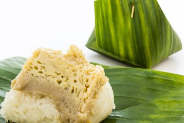 yapışkan pirinç haşlanmış muhallebi.