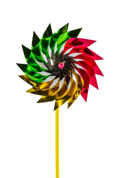 Um brinquedo pinwheel multicolorido . — Fotografia de Stock