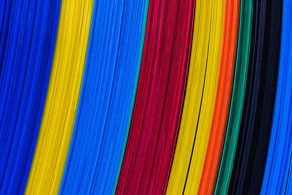 Fogli di plastica ondulata a colori, caratteristica scheda . — Foto Stock