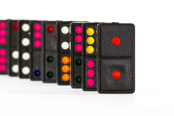 Barevné domino. — Stock fotografie