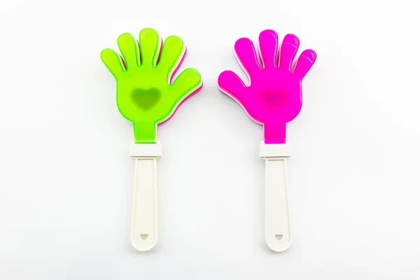 Renkli el clap oyuncak. — Stok fotoğraf