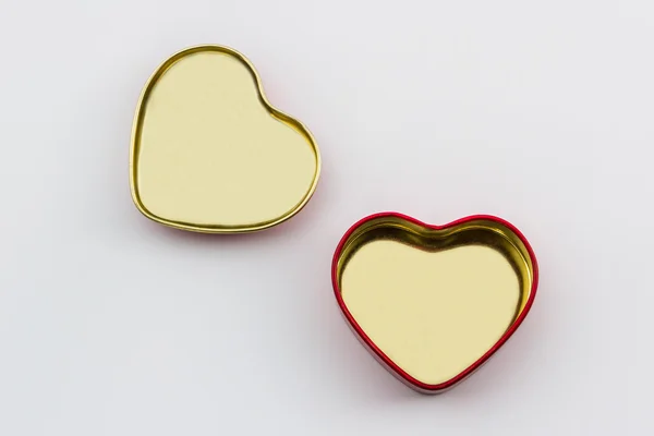 Empty of gift box shaped heart. — Stock Photo, Image