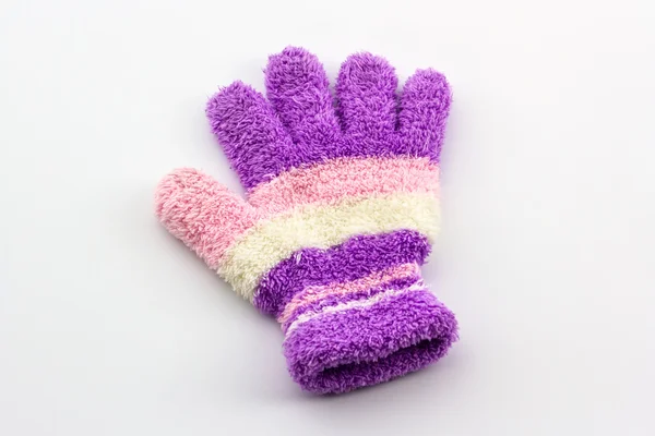 Colorful woolen glove of children. — Stock Photo, Image