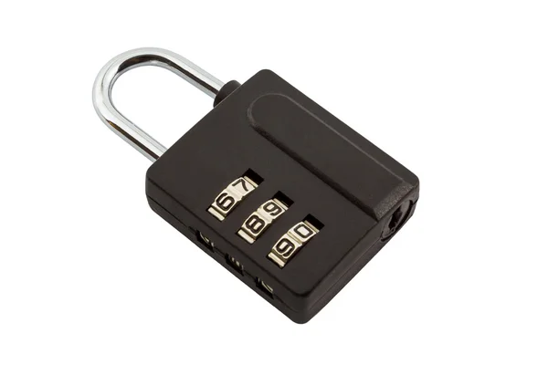 Black combination padlock. — Stock Photo, Image