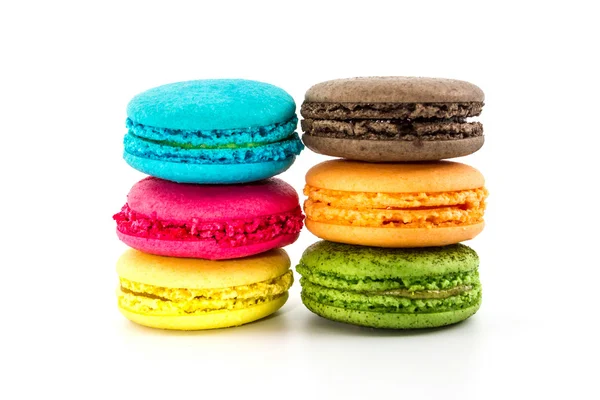 Sweet and colourful french macaroons. — Stock Photo, Image