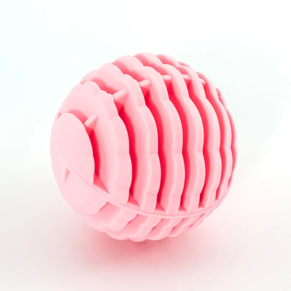 Roze wassen bal, plastic ballen. — Stockfoto