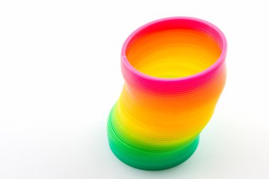 Gökkuşağı renkli tel spiral