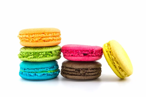 Süße und farbenfrohe französische Makronen. — Stockfoto