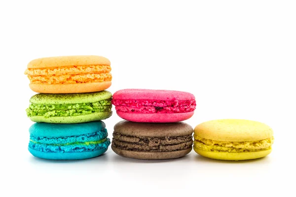 Macarrones franceses dulces y coloridos . —  Fotos de Stock