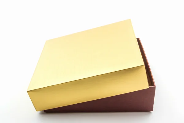Gold und braune Schachtel. — Stockfoto