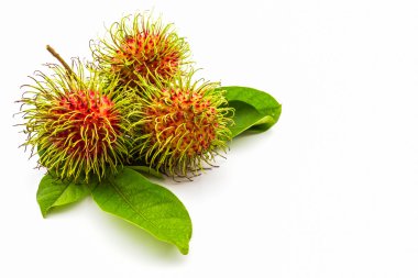 taze tatlı rambutan, tropikal meyve .