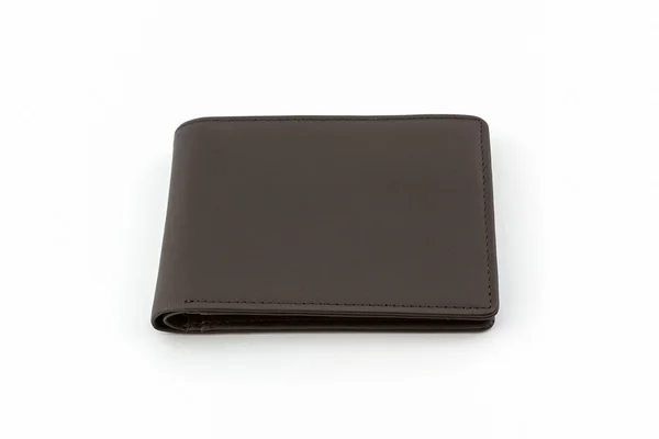 Brunt läder plånbok . — Stockfoto