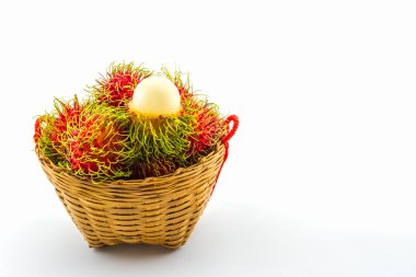 Rambutan meyve sepeti.