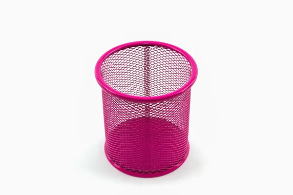 Closeup empty pink pail. — Stock Photo, Image