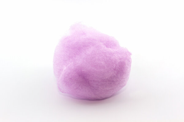 Purple spun sugar, Cotton Candy. 