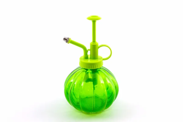 Butelka z rozpylaczem zielony. — Zdjęcie stockowe