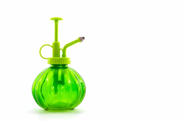 Green spray bottle. — Stock Photo, Image