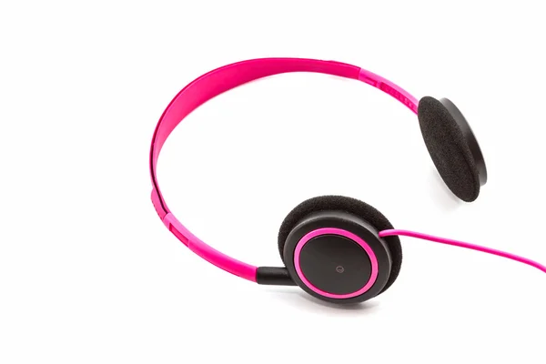 Roze hoofdtelefoon. — Stockfoto
