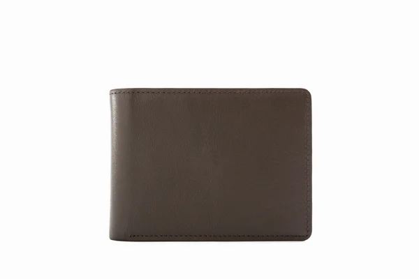 Brown leather wallet. — Stock Photo, Image