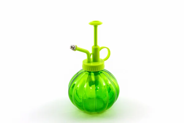 Butelka z rozpylaczem zielony. — Zdjęcie stockowe