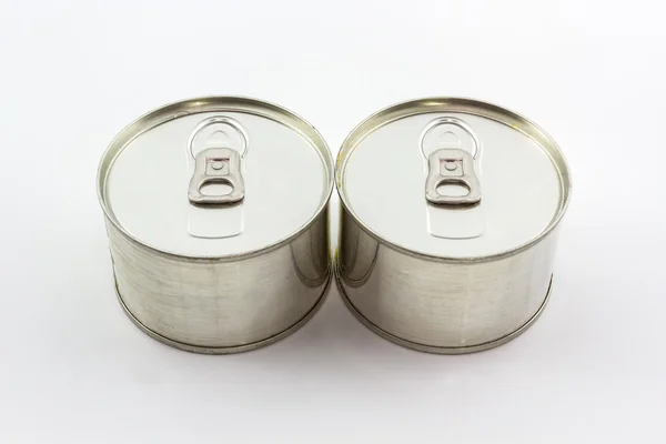 Closeup aluminum tin can. — Stock Photo, Image