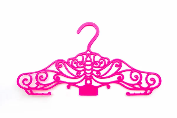 Pink pakaian hanger plastik vintage — Stok Foto