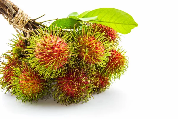 taze tatlı rambutan, tropikal meyve Tayland 