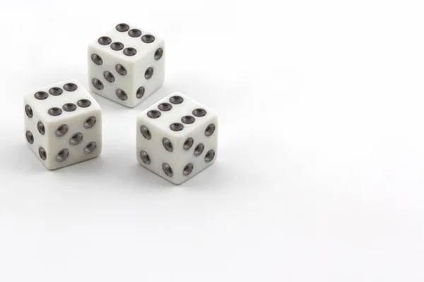 White dice. — Stock Photo, Image