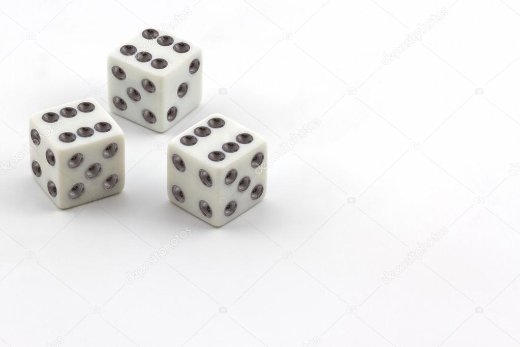 White dice.