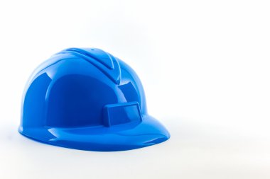 Mavi inşaat kask.