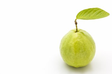 guava beyaz arkaplanda. 
