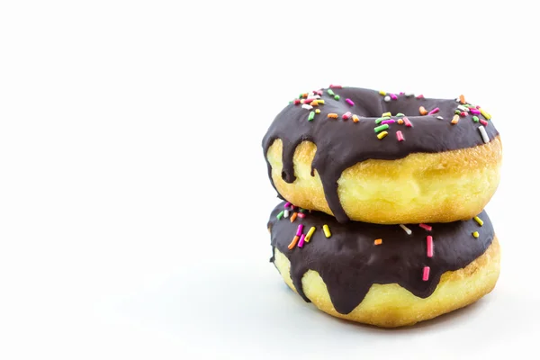 Chocolate donut med strössel. — Stockfoto